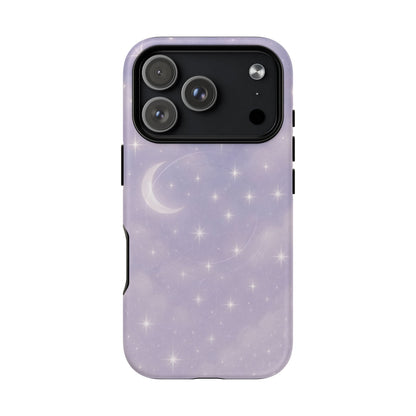 Celestial Lavender iPhone Case — Moon & Stars MagSafe Compatible - Shamo's