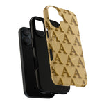 Gold Monogram 'A' iPhone Case with MagSafe  Shamo's