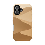 Neutral Desert Wave Design iPhone Case | MagSafe  Shamo's iPhone 16 / Matte