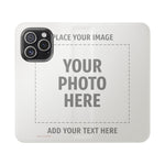 Personalized Flip Wallet Phone Case – Custom Photo & Text Wallet Cover