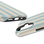 Blue Strips Pattern iPhone Case Compatible with MagSafe - Shamo's