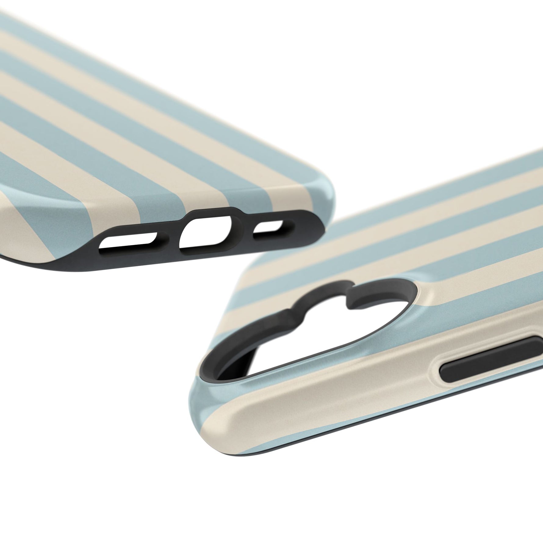 Blue Strips Pattern iPhone Case Compatible with MagSafe - Shamo's