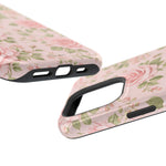 Floral Rose Magnetic Impact-Resistant Phone Case — MagSafe Compatible