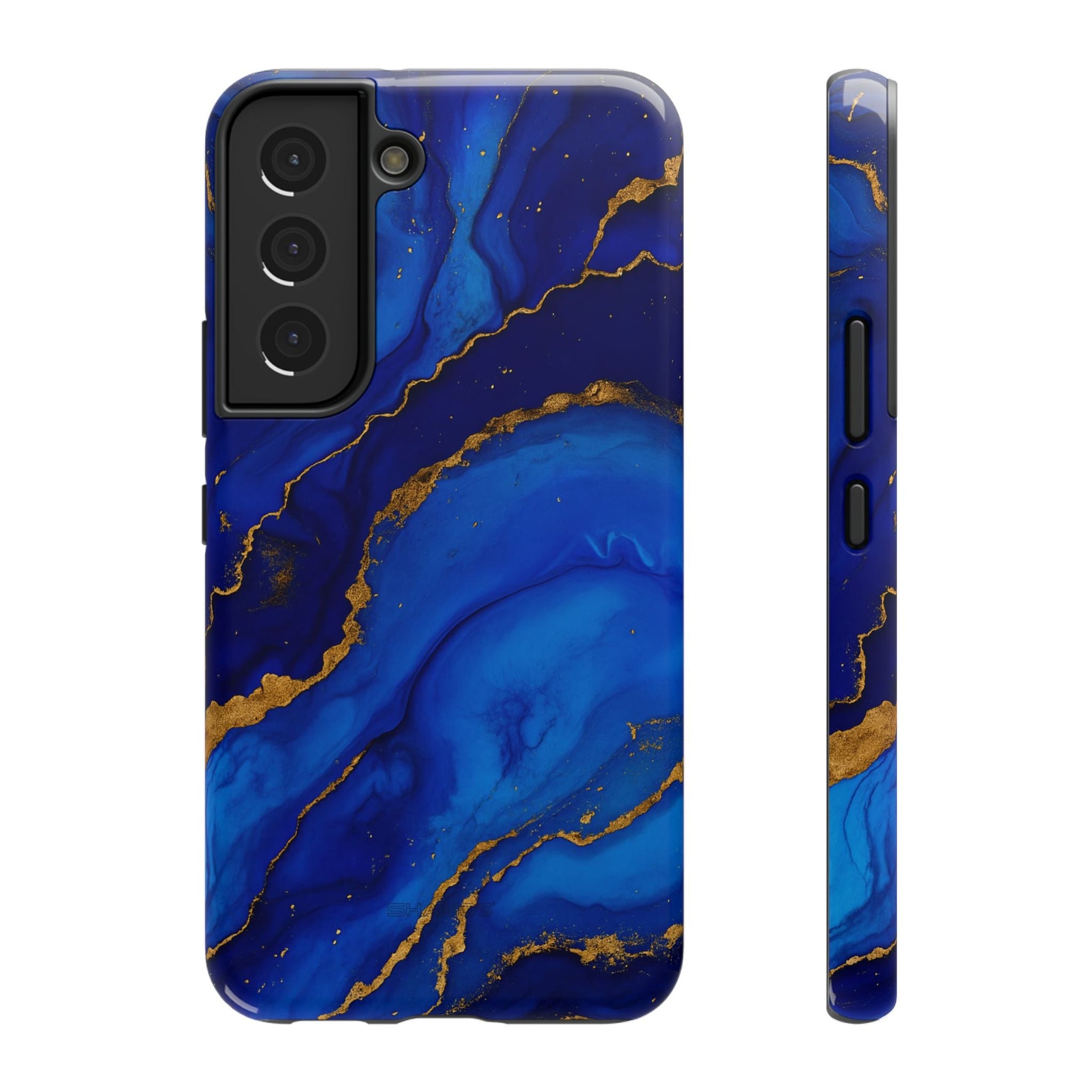Blue Gold Marble Phone Case  Shamo's Samsung Galaxy S22 / Glossy / Without gift packagi