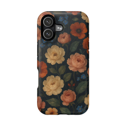 Floral Vintage Rose Magnetic Impact iPhone Case with MagSafe  Shamo's iPhone 17 / Matte