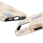 Cute Pastel Bear Impact Phone Case | Heart & Star Kawaii Pattern  Shamo's