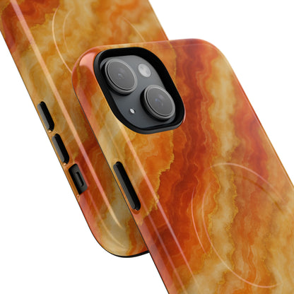 Amber Agate Marble iPhone Case with MagSafe - Shamo's