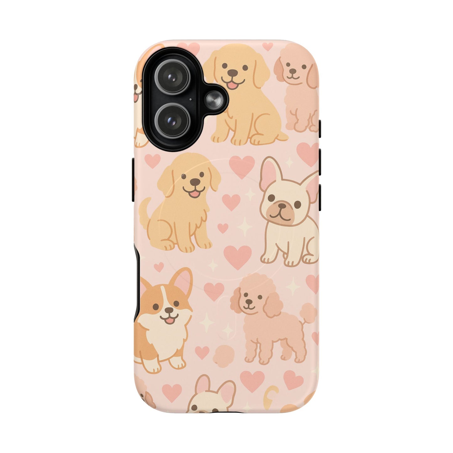 Puppies & Hearts iPhone Case compatible with MagSafe - Shamo's