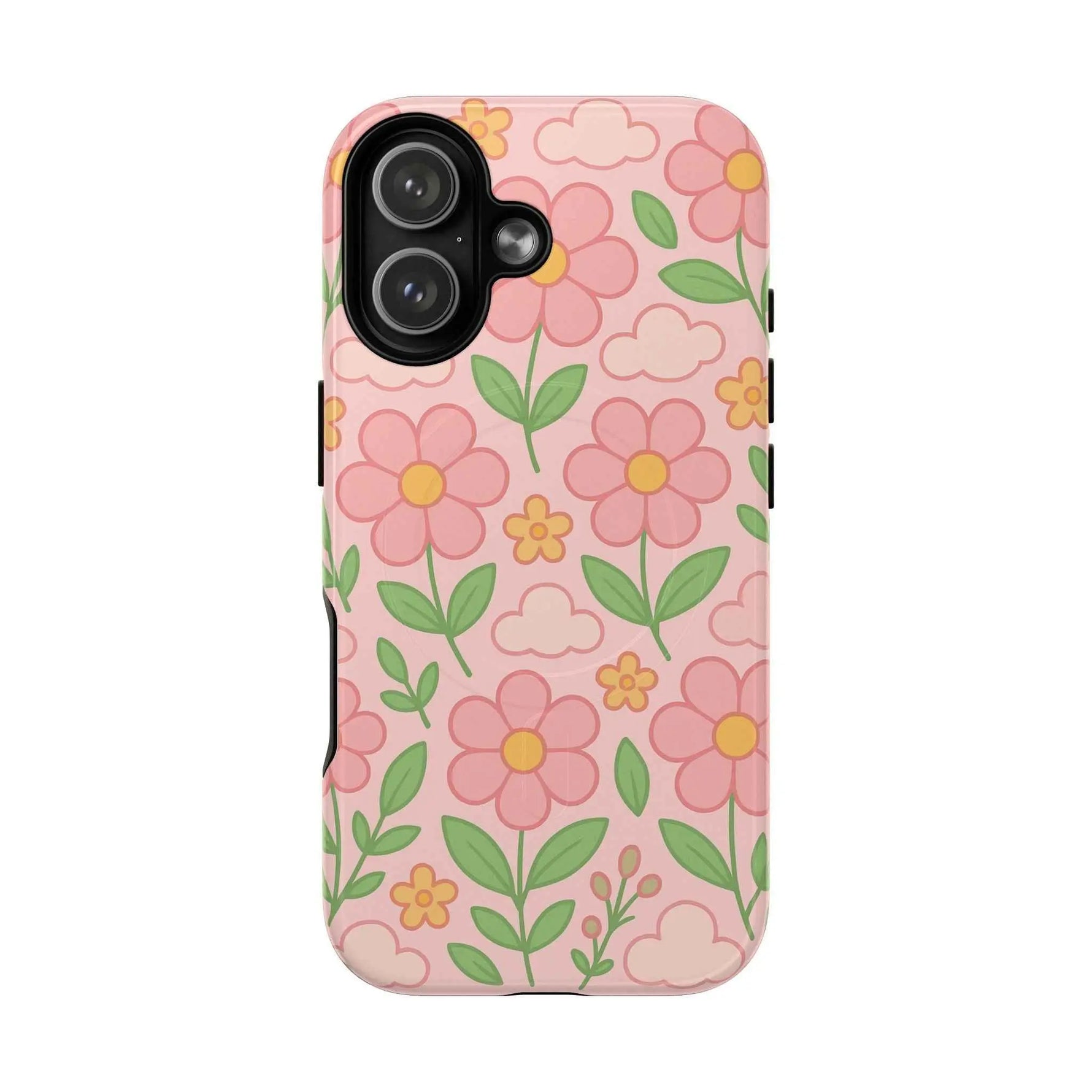 Floral Tough MagSafe Magnetic Phone Case - Stylish Protection for Your Device