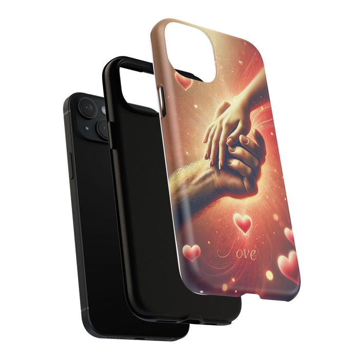 Magnetic Phone Case - Hands in Love Design - Compatible with MagSafe