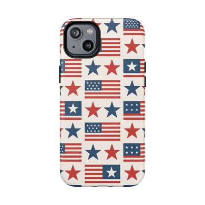 Patriotic American Flag iPhone Case | MagSafe