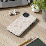 Pink Watercolor Heart Floral Pattern | Tough Impact Phone Case  Shamo's