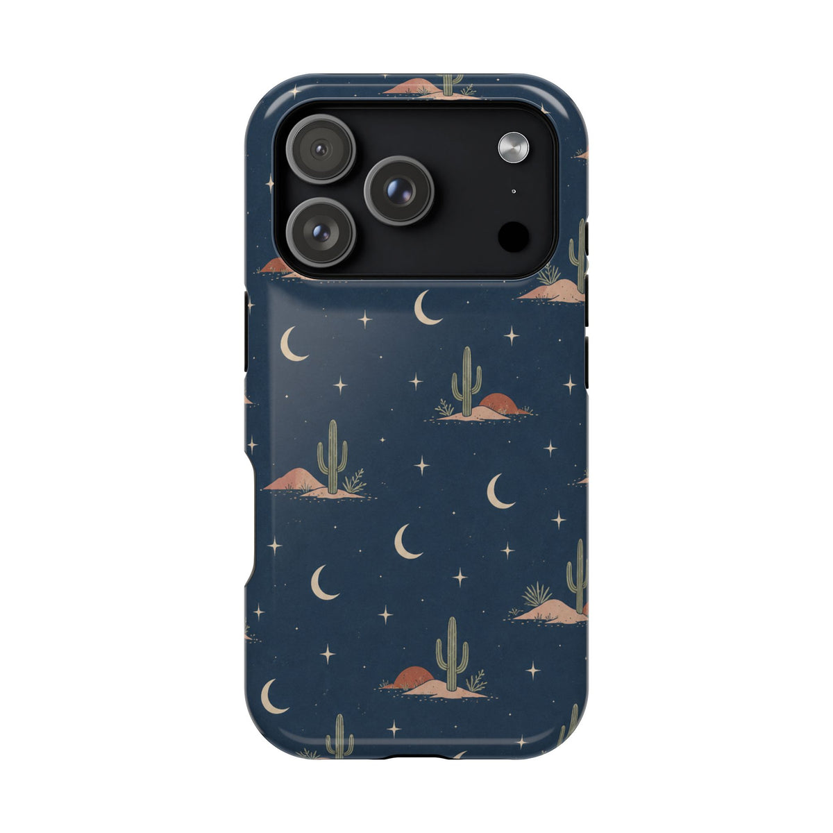 Desert Moon MagSafe Phone Case, glossy iPhone 17 Pro, rear view