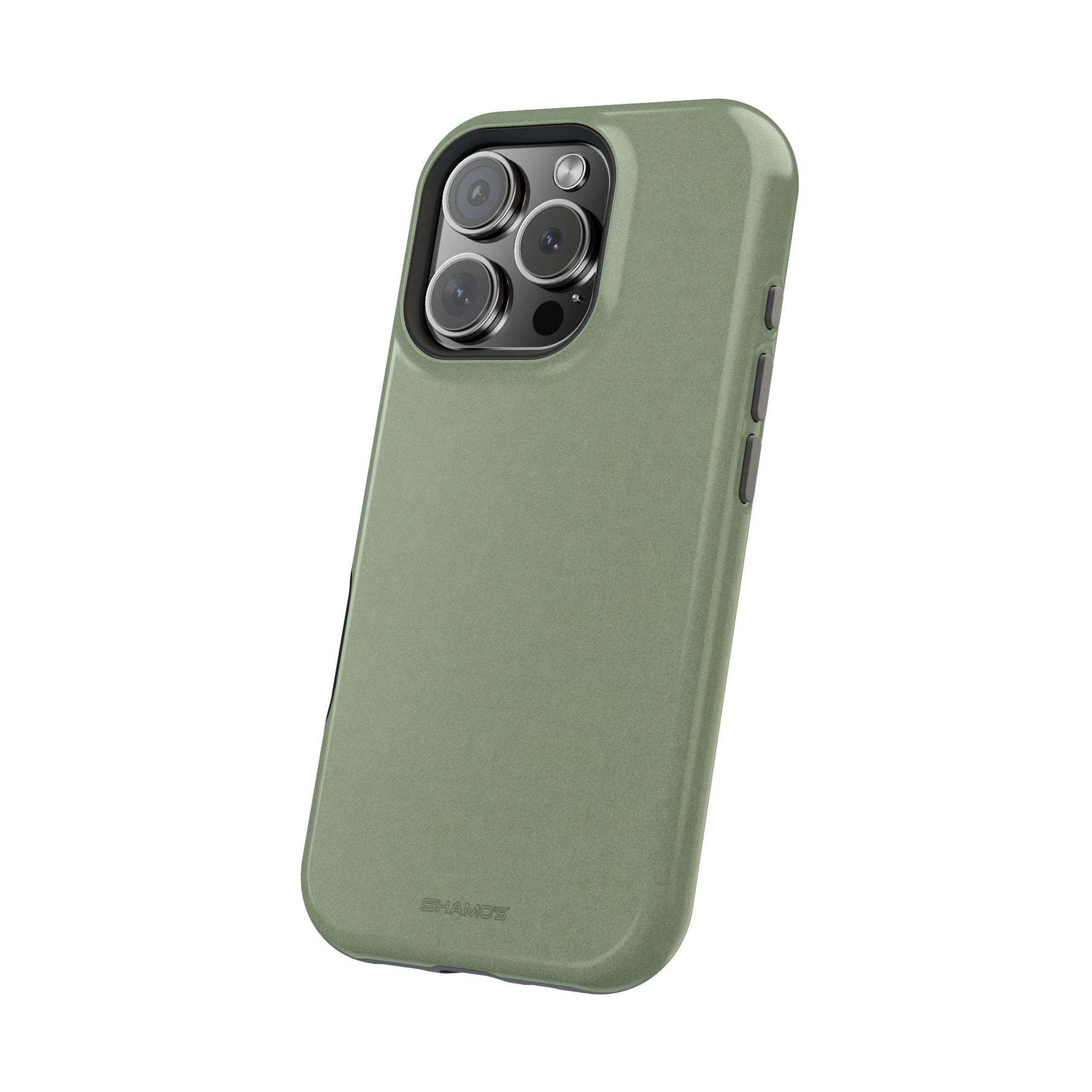 Olive Green MagSafe Compatible Impact-Resistant iPhone Case