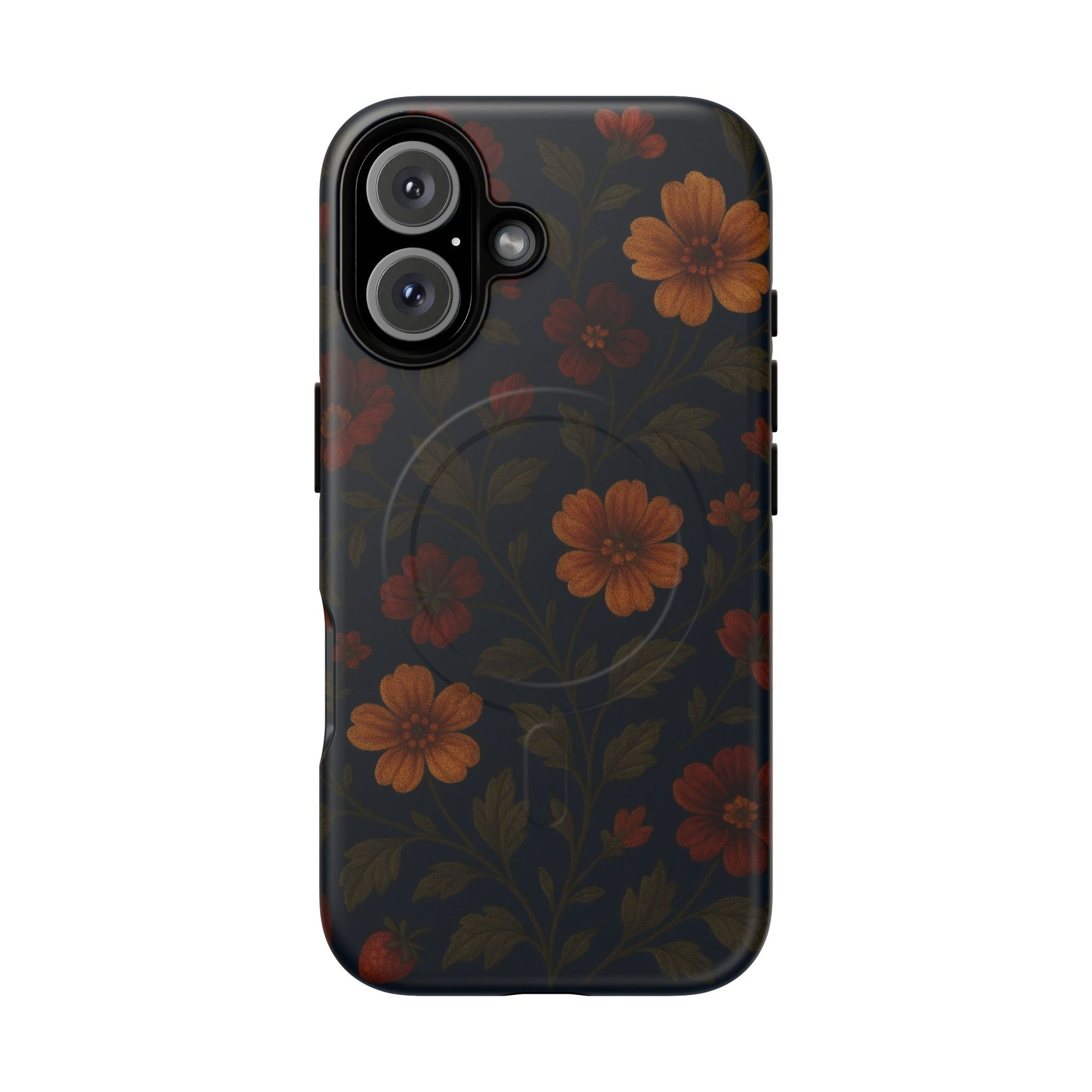 Floral Night Velvet iPhone Case - Works with MagSafe - Shamo's