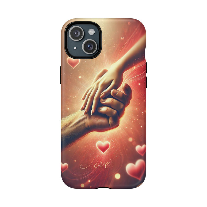 Magnetic Phone Case - Hands in Love Design - Compatible with MagSafe