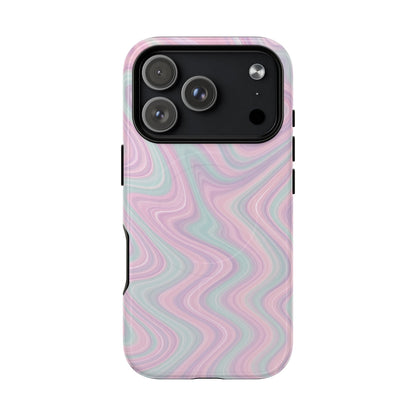 Colorful Marble Pastel Swirl iPhone Case | MagSafe