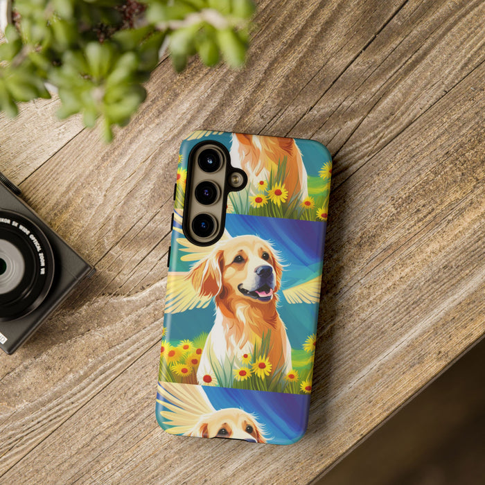 Tough Cases Golden Retriever with Wings Phone case