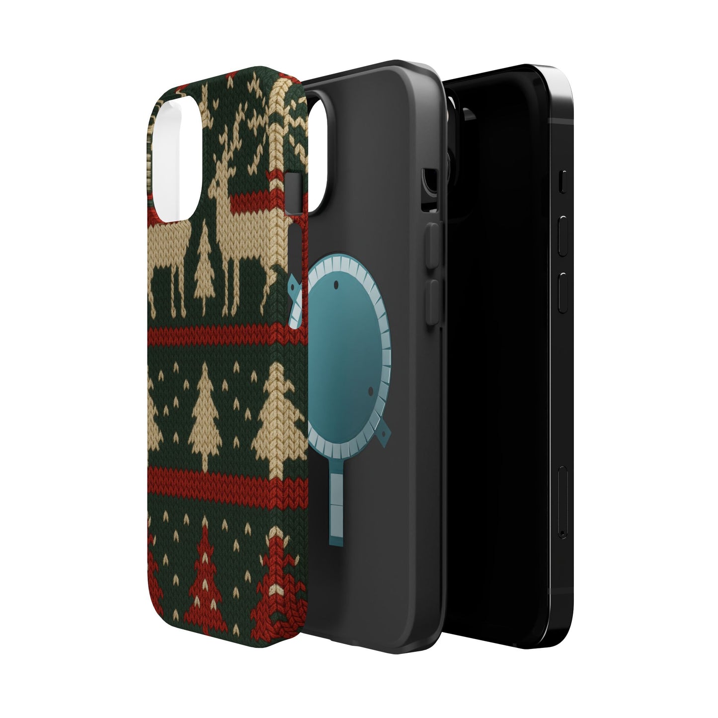 Holiday Reindeer Knit iPhone Case | compatible with MagSafe