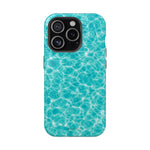 Turquoise Tide Crystal Clear Water MagSafe Phone Case – Tropical Aqua Ocean Ripple Protective Cover