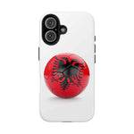 Tough Phone Cases with Albanian soccer flag