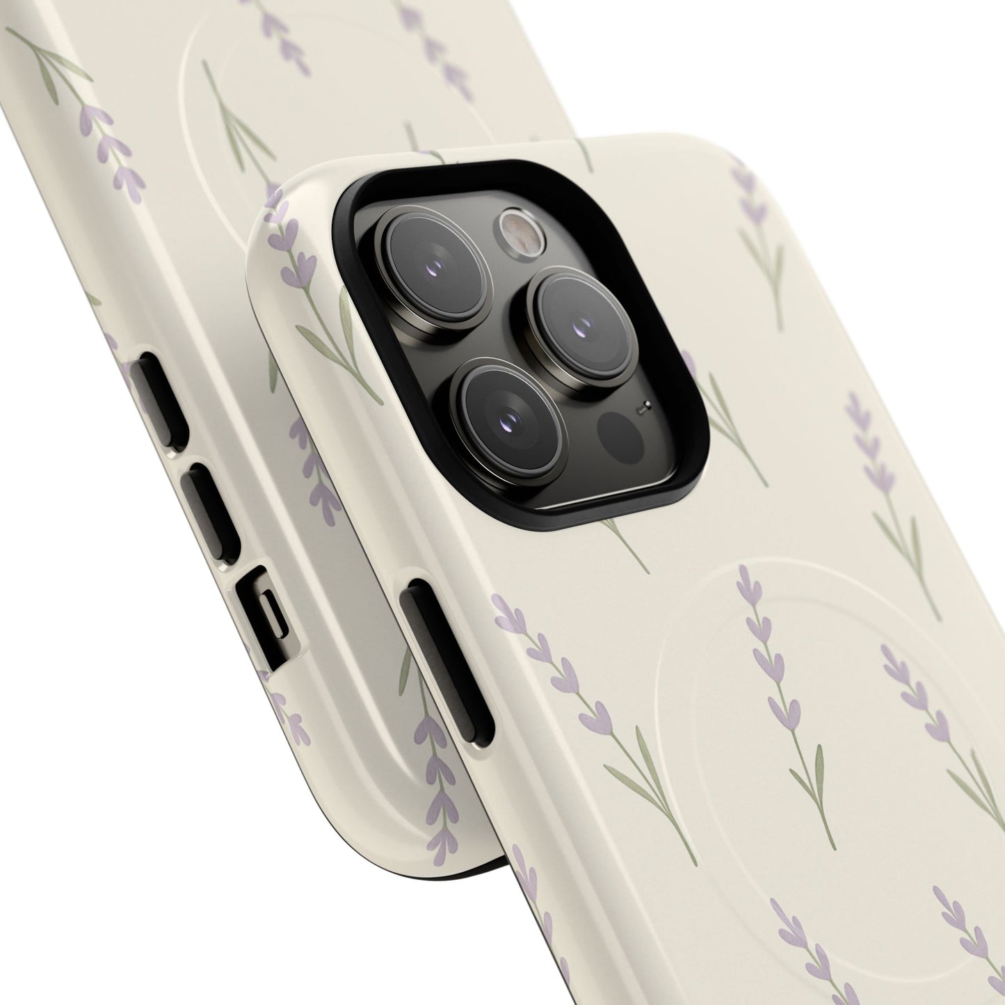 Lavender Minimal Bloom iPhone Case with MagSafe