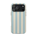 Blue Strips Pattern iPhone Case Compatible with MagSafe - Shamo's