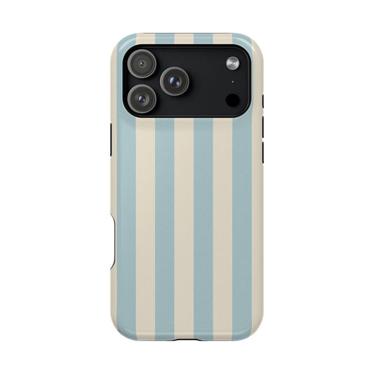 Blue Strips Pattern iPhone Case Compatible with MagSafe