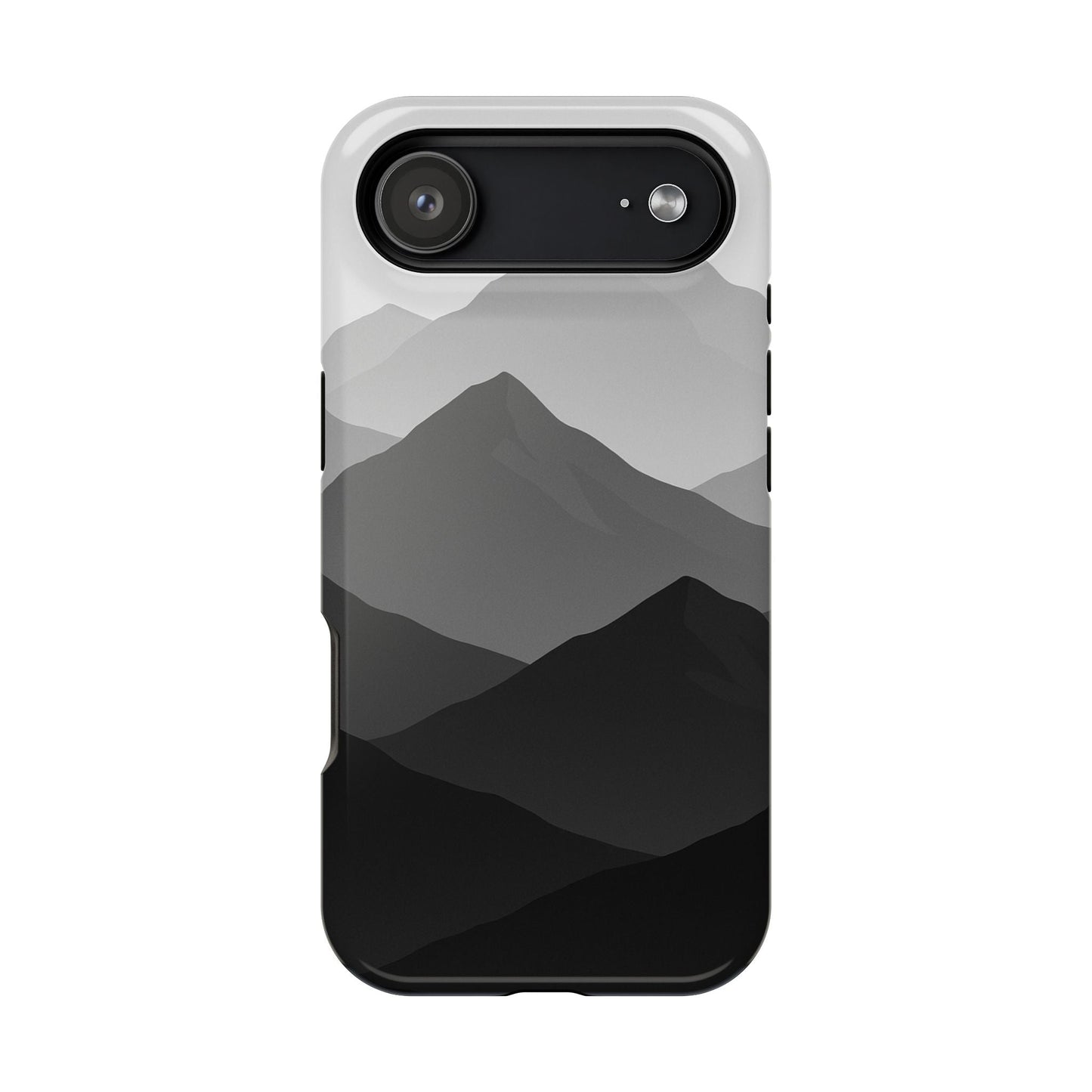 Monochrome Mountain Design iPhone Case | MagSafe  Shamo's iPhone 17 Air / Glossy