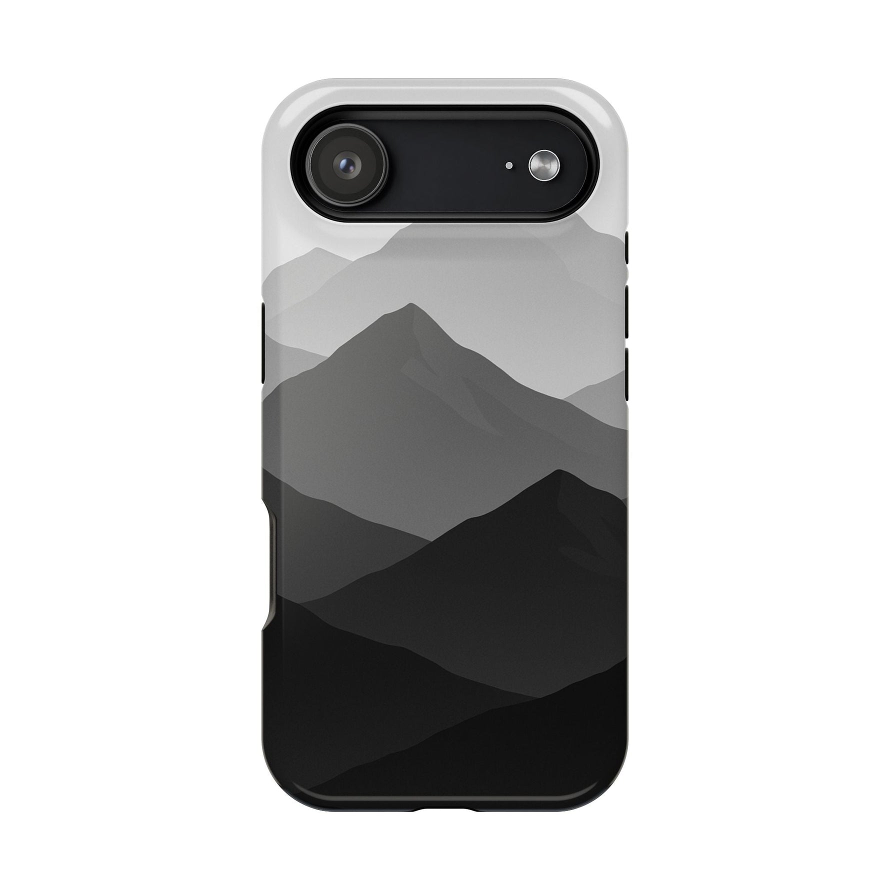 Monochrome Mountain Design iPhone Case | MagSafe  Shamo's iPhone 17 Air / Glossy