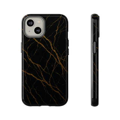 Black Marble Tough iPhone Case - Shamo's