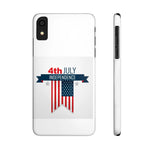 Slim Phone Cases with 4th of July writing for iPhone 17 and more - Shamo's
