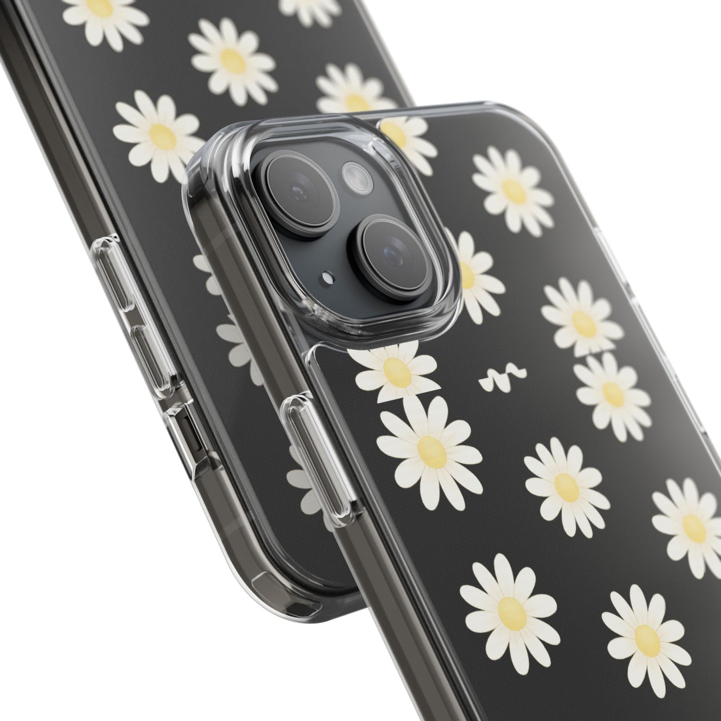 Daisy Floral Clear iPhone Case