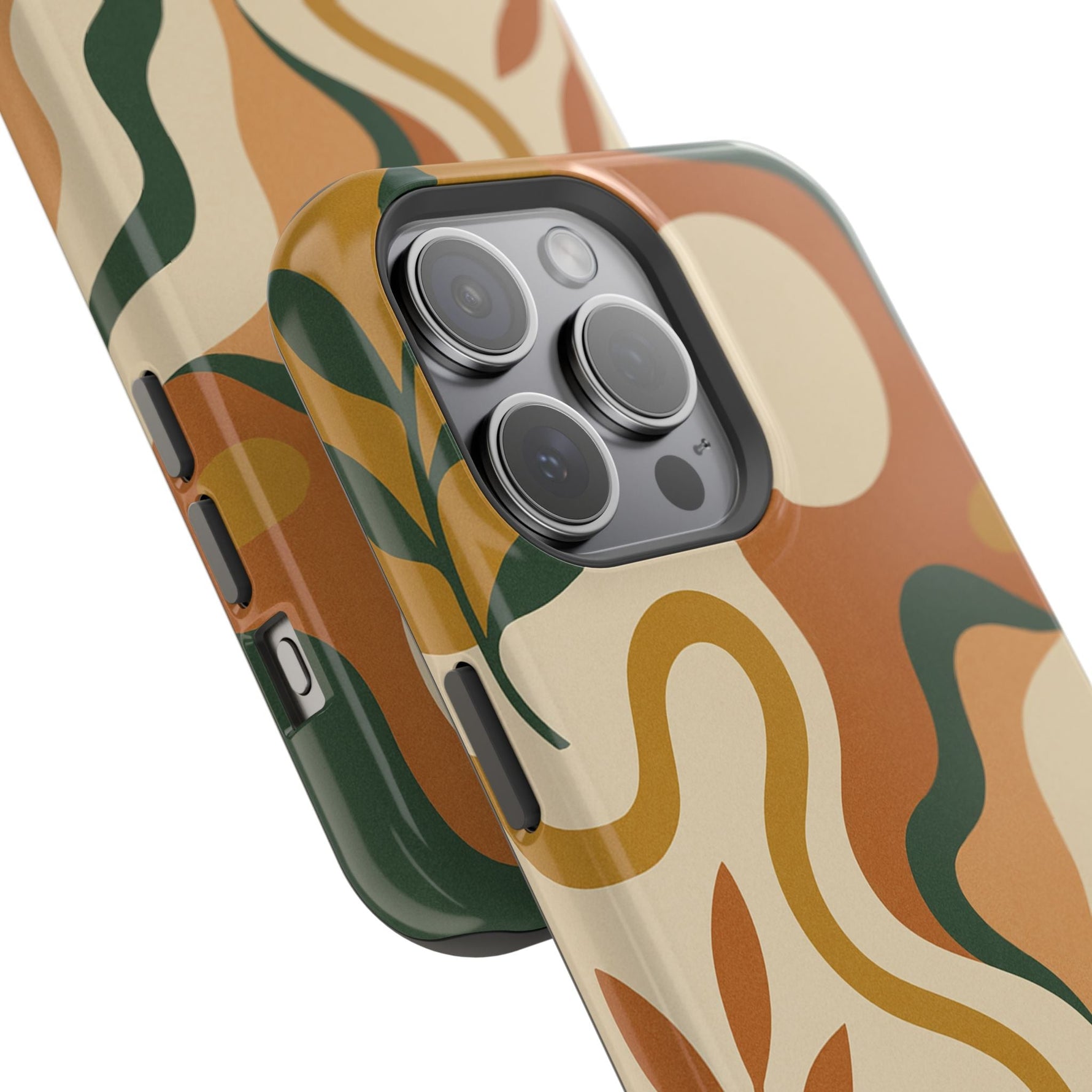 Abstract Earth-Tone Impact iPhone Case — MagSafe  Shamo's