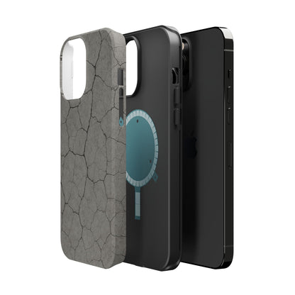 Cracked Concrete Texture iPhone Case with MagSafe compatibility  Shamo's