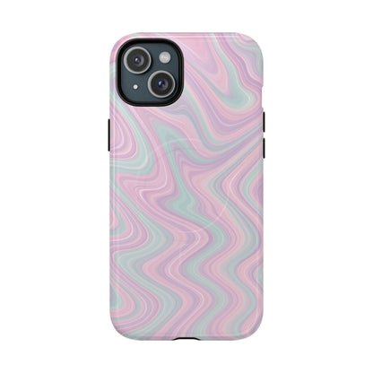 Colorful Marble Pastel Swirl iPhone Case | MagSafe