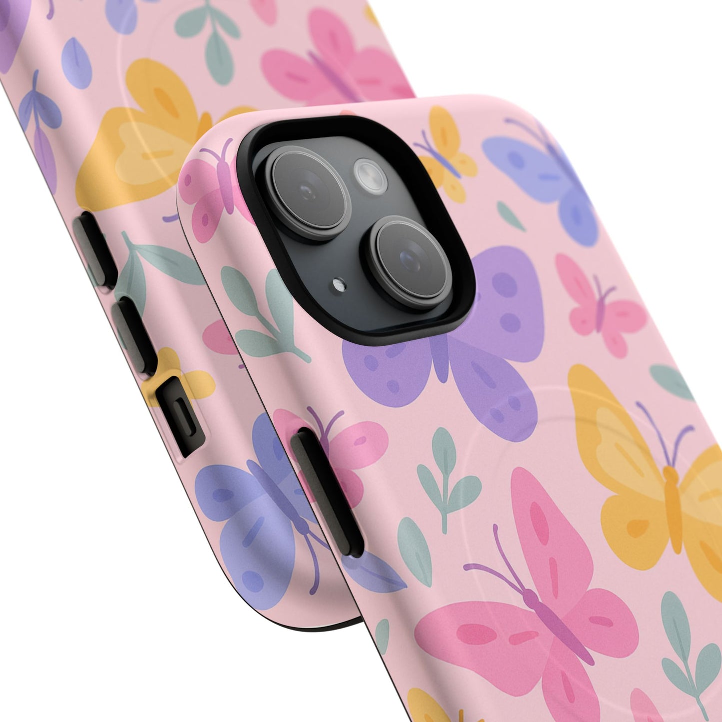 Butterfly Pattern Compatible with MagSafe Tough Magnetic Phone Case