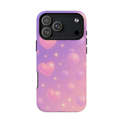 Galactic Hearts iPhone Case with MagSafe - Shamo's