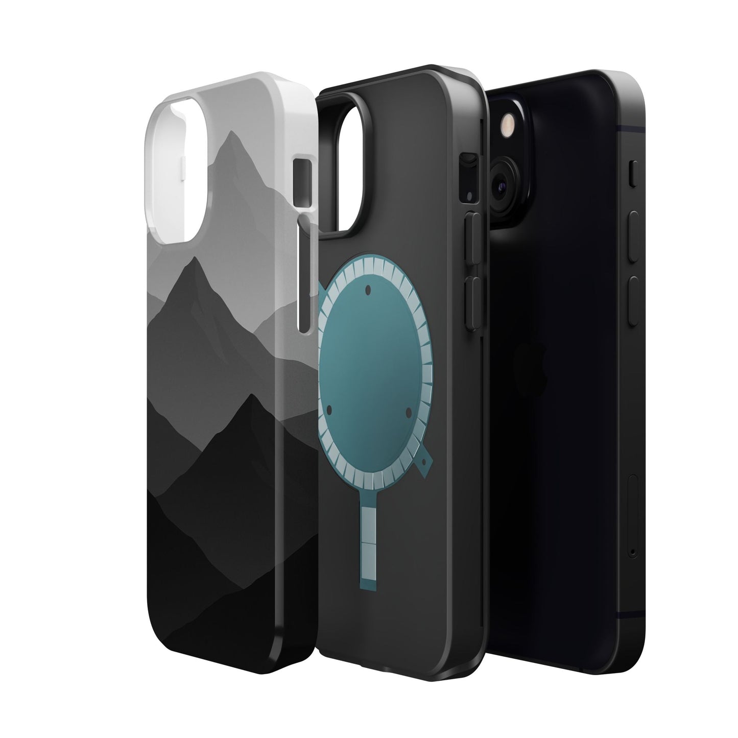 Monochrome Mountain Design iPhone Case | MagSafe  Shamo's
