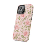 Floral Rose Magnetic Impact-Resistant Phone Case — MagSafe Compatible