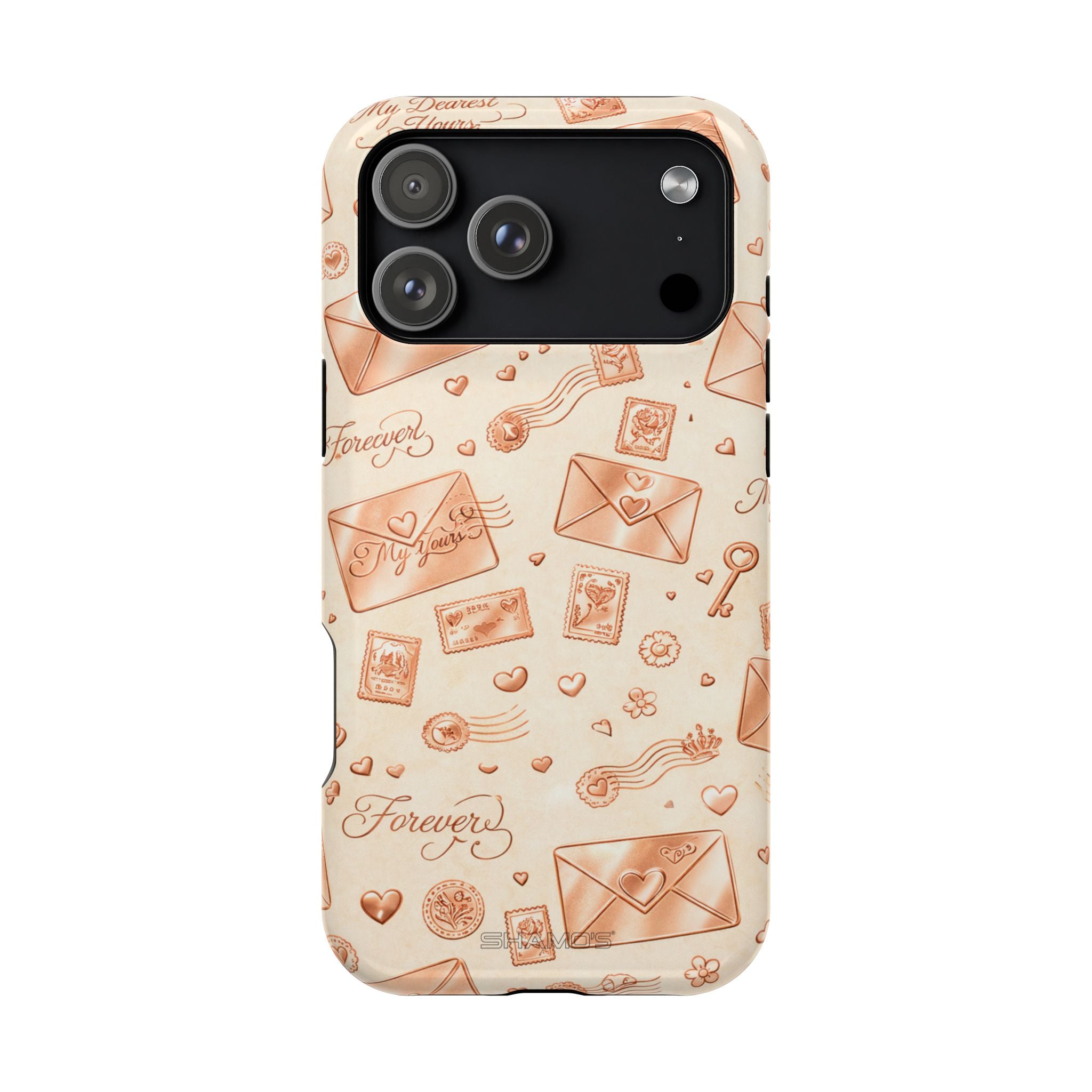 Vintage Love Letter iPhone Case — MagSafe Compatible, Impact-Resistant & Shockproof - iPhone 17 Pro Max / Glossy - Shamo's