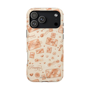 Vintage Love Letter iPhone Case — MagSafe Compatible, Impact-Resistant & Shockproof - iPhone 17 Pro Max / Glossy - Shamo's