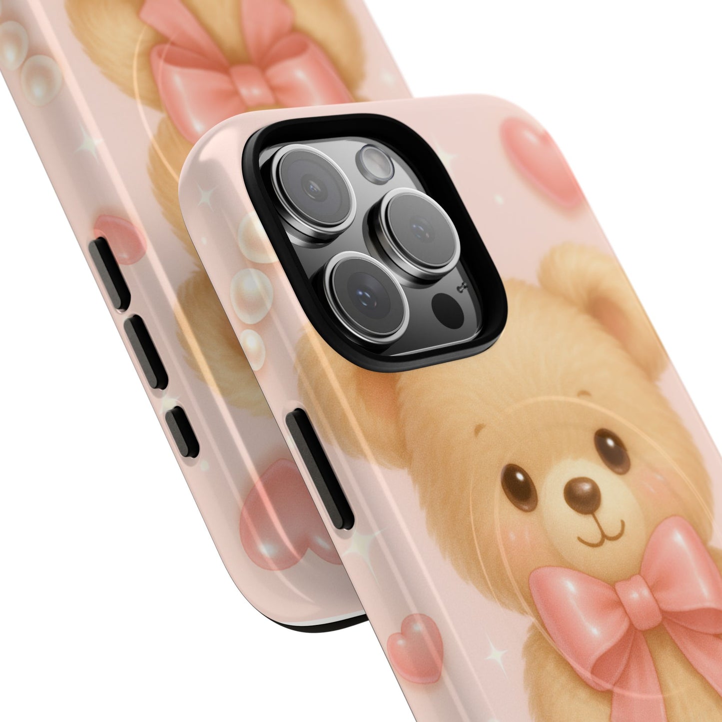 Ribbon Teddy Bear Love iPhone Case with MagSafe