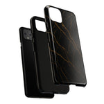 Black Marble Tough iPhone Case  Shamo's