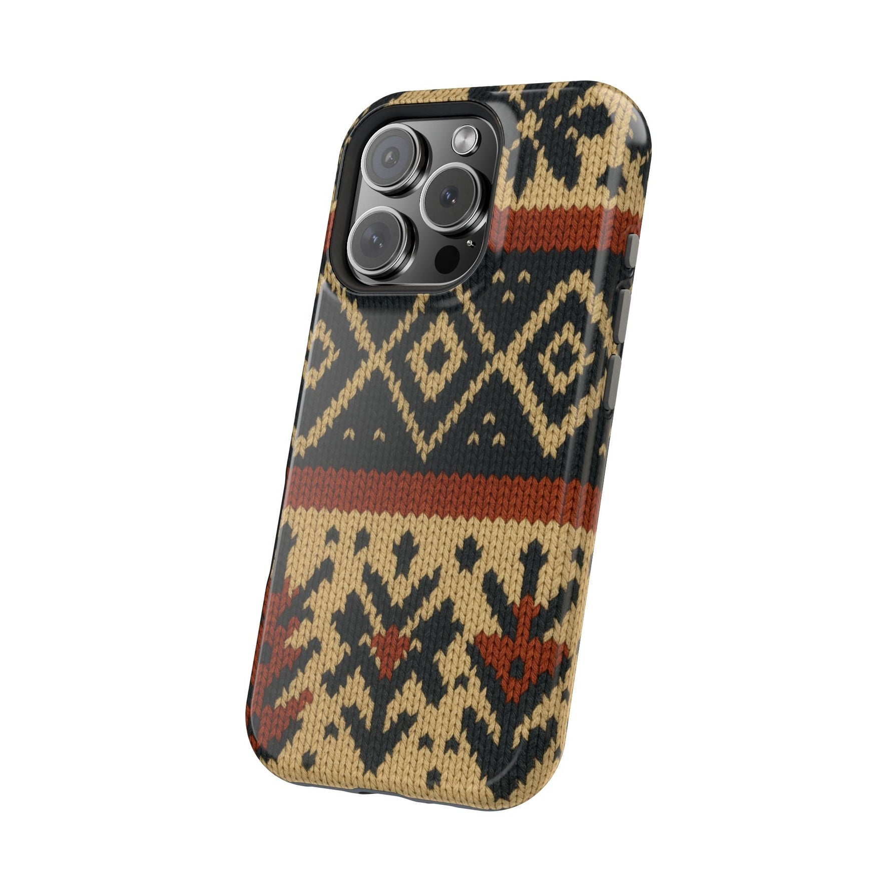 Nordic Knit Pattern MagSafe Impact-Resistant iPhone Case  Shamo's