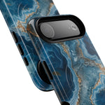 Blue Agate Marble iPhone Case —with MagSafe  Shamo's