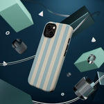 Blue Strips Pattern iPhone Case Compatible with MagSafe - Shamo's