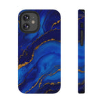 Blue Gold Marble Phone Case  Shamo's iPhone 12 Mini / Glossy / Without gift packaging