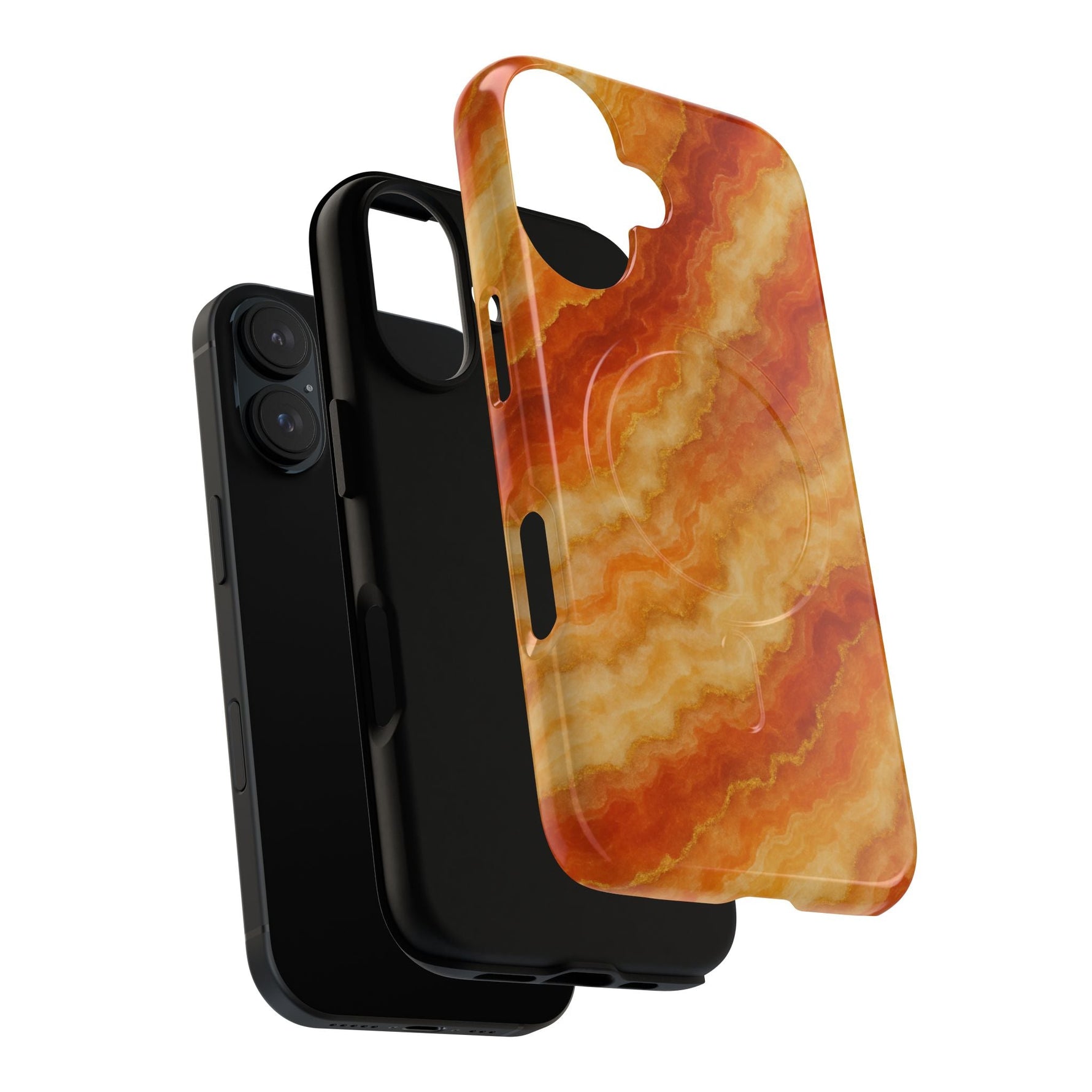 Amber Agate Marble iPhone Case with MagSafe  Shamo's
