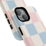 Pastel Checkerboard Pattern iPhone Cases - MagSafe - Shamo's